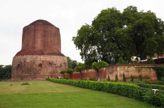 鹿野苑遺跡公園。 鹿野苑遺跡公園。
