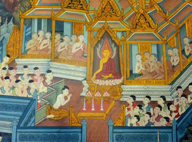 painting in Wat Po, Bangkok